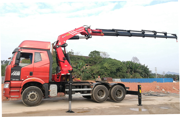 6*4 Knuckle Boom Crane Truck Mounted 20 Ton Stiff Boom Crane Factory Supplying Truck with Crane for Sale