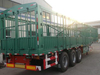 3 Axle 33 Ton Stake Fence Truck Semi Trailer for Transport Bulk Cargo,animal,grain
