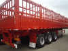 3 Axle 33 Ton High Strength Steel Stake Truck Semi Trailer with Side Wall